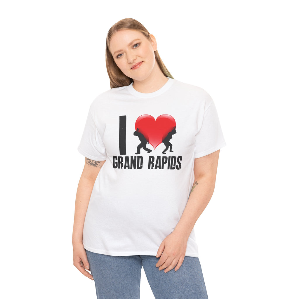 I  Grand Rapids T-Shirt — City Pride Tee with Heart Graphic