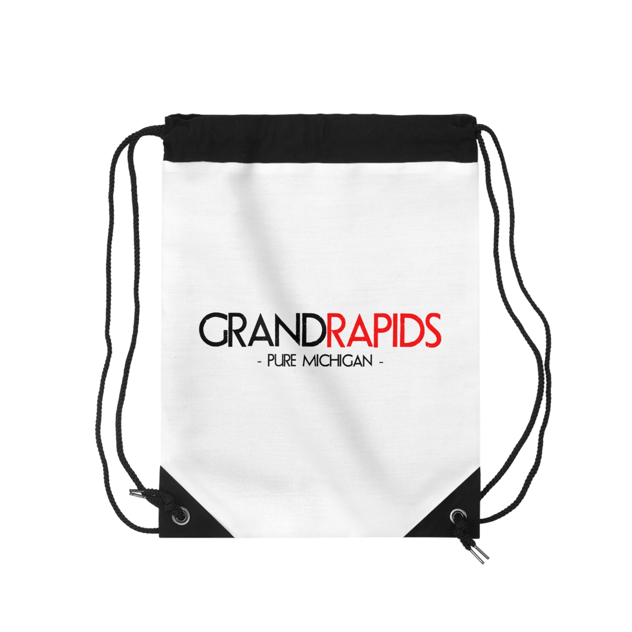 Grand Rapids Drawstring Bag – Pure Michigan City Logo Gym Tote