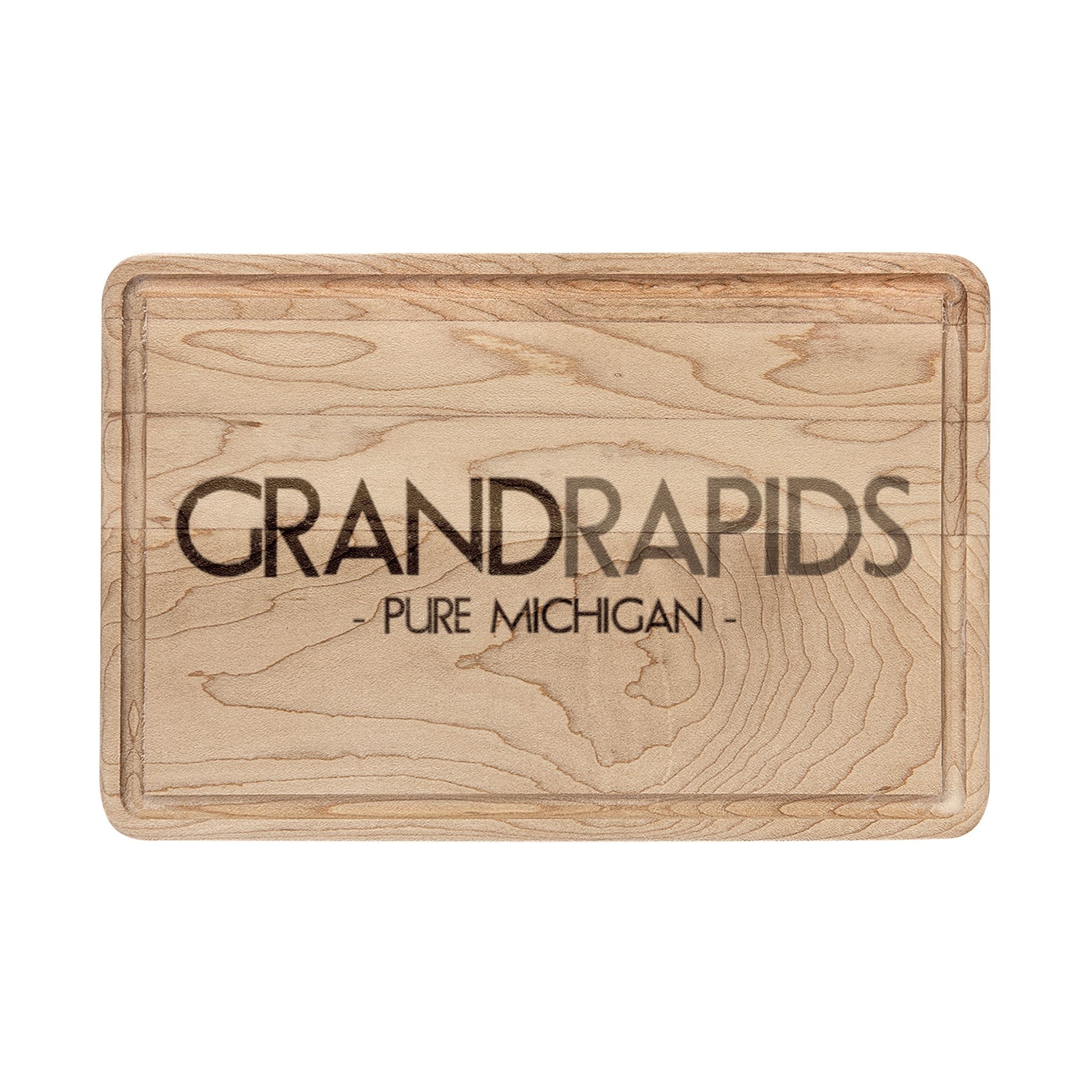 Grand Rapids Engraved Cutting Board – Wooden Serving & Cheese Board