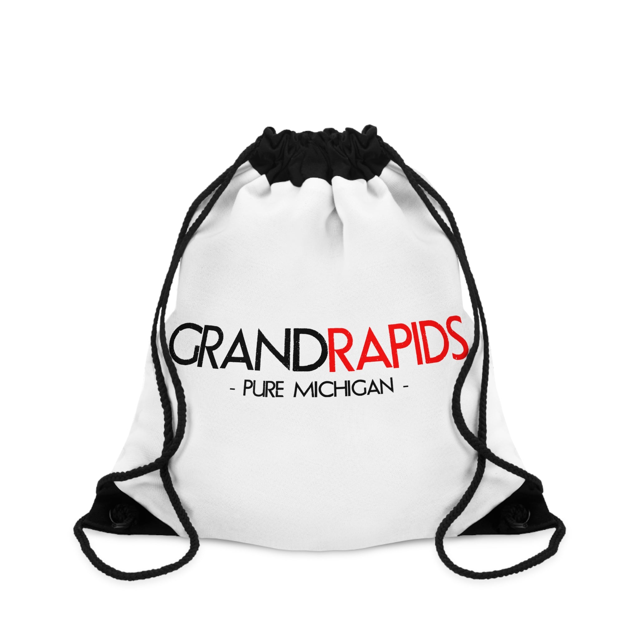 Grand Rapids Drawstring Bag – Pure Michigan City Logo Gym Tote