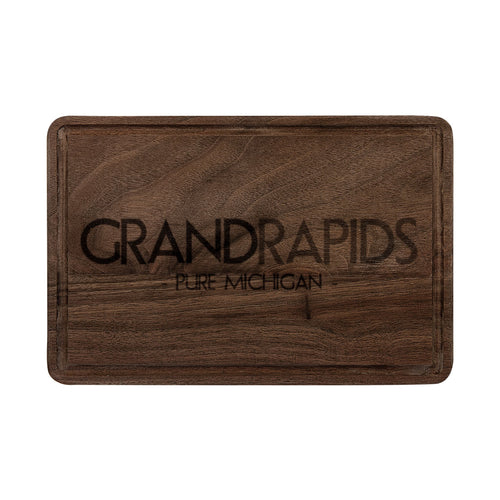 Grand Rapids Engraved Cutting Board – Wooden Serving & Cheese Board