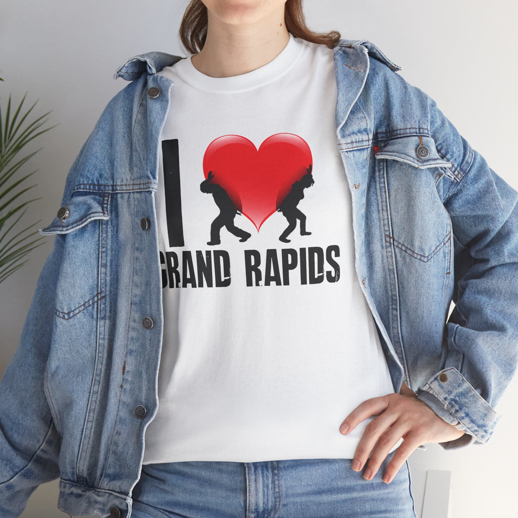 I  Grand Rapids T-Shirt — City Pride Tee with Heart Graphic