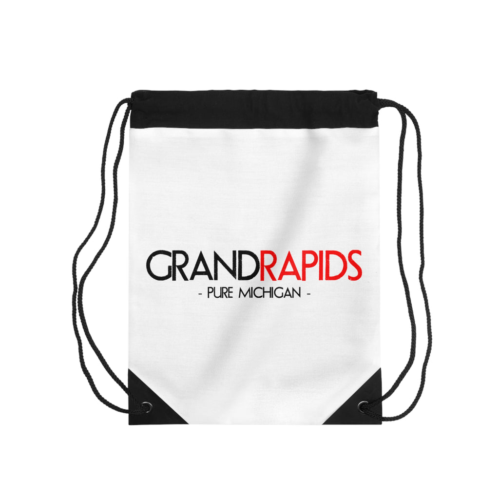 Grand Rapids Drawstring Bag – Pure Michigan City Logo Gym Tote